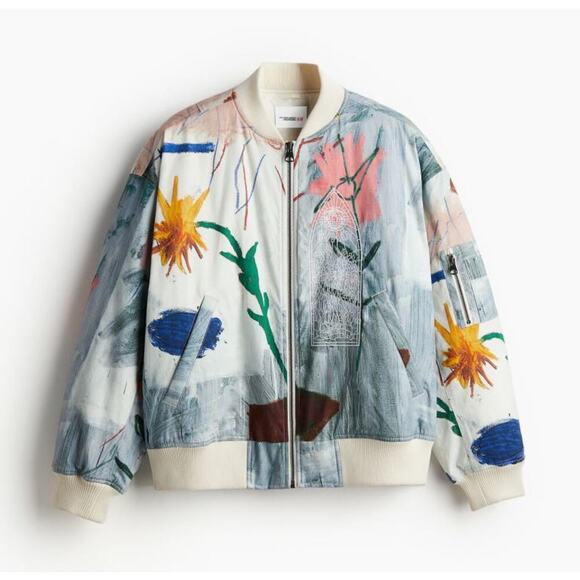 H&M x Basquiat x Ev&Tela Loose Fit Bomber Jacket - Picture 5 of 7